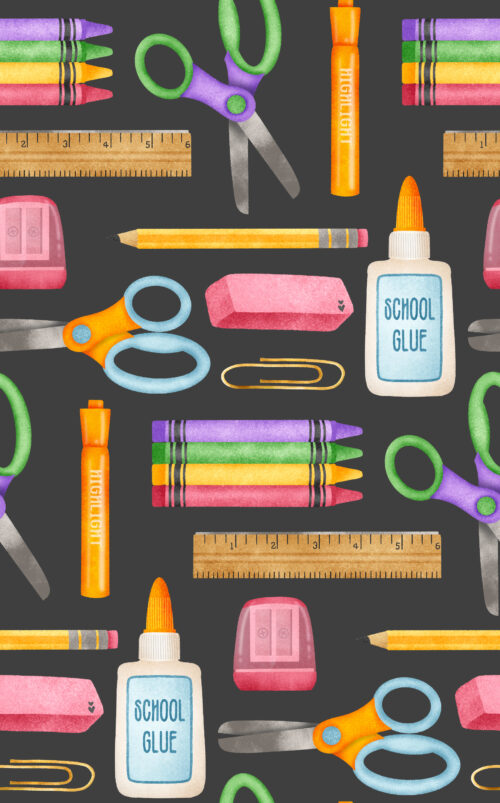 Krystal Winn - Back2school Supplies Black