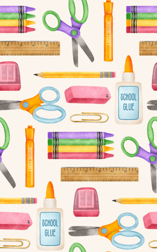 Krystal Winn - Back2school Supplies White