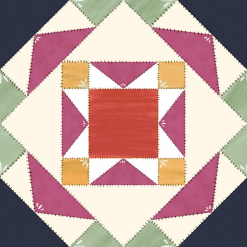 Lindsay Anne - Barn Quilt Twill Multi
