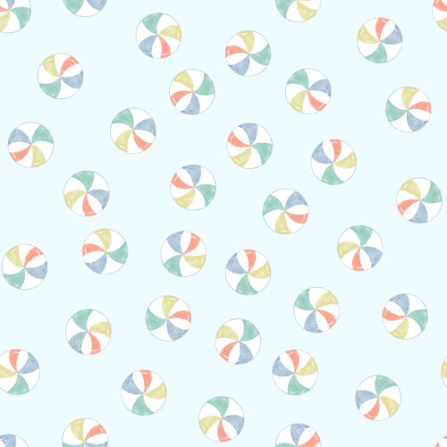 Lindsay Anne - Beach Ball Dots Blue