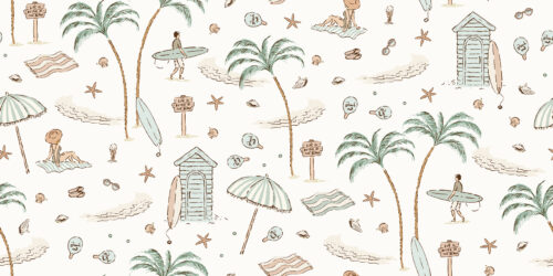 Eva Catharina - Beach life green 15 CM x