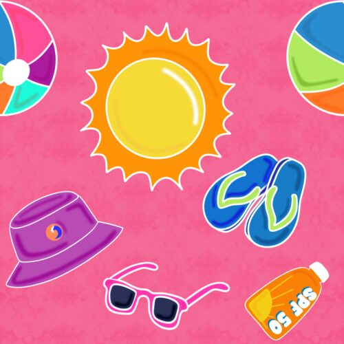 Fun in the Sun - Beachdaypink