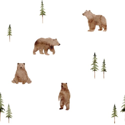 Vanya Minimalist Designs - Bear In The Forest 01