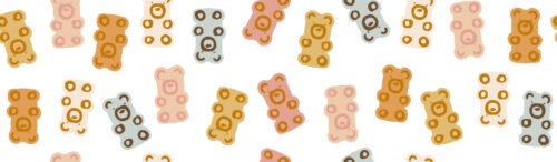 Indy Bloom Designs - Bears In Gummie White 1.9x6.6