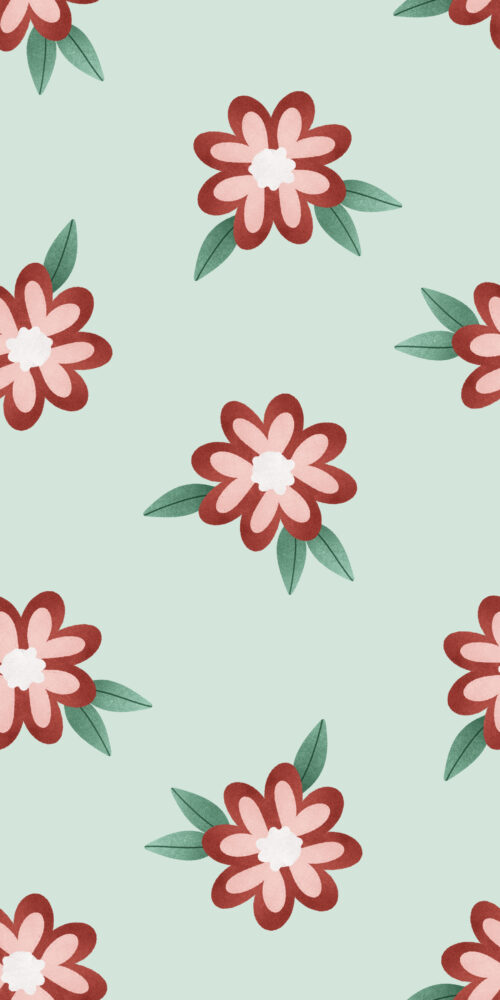 Krystal Winn - Bee Mine Flowers Light Mint