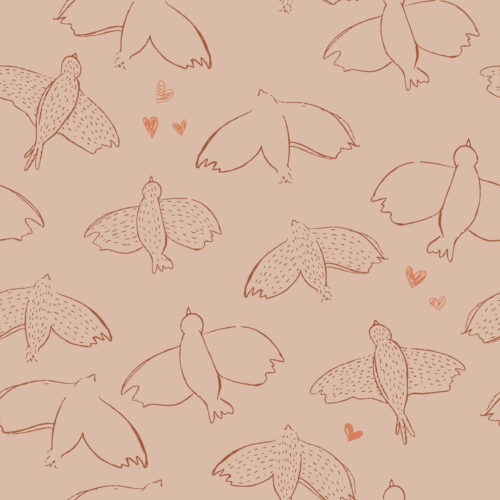 Juniper Row - Bird Song In Pinky Beige 09