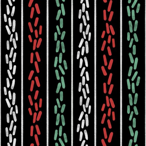 Black Sprinkle Stripes