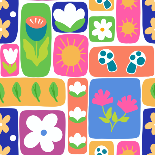 Spring in to Summer - Blocky Floral