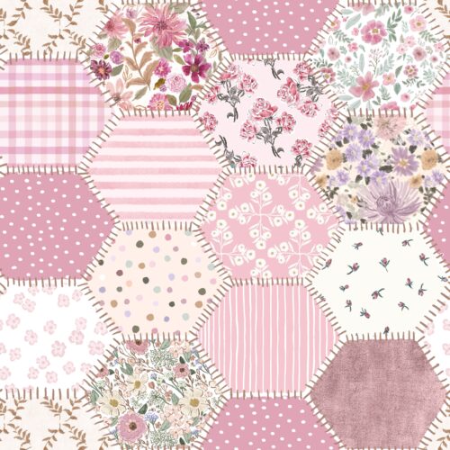 Lindsay Anne - Bloom And Stitch Patchwork Pink