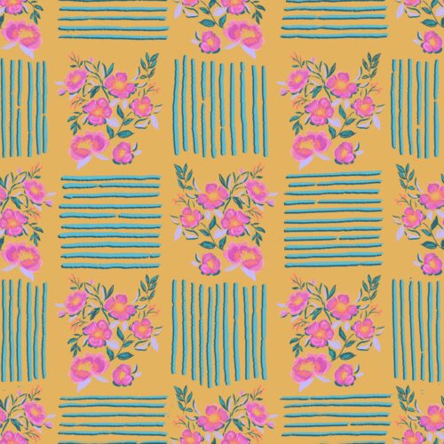 Lindsay Anne - Blooming Check Orange