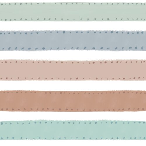 Lindsay Anne - Boho Dotted Stripe White