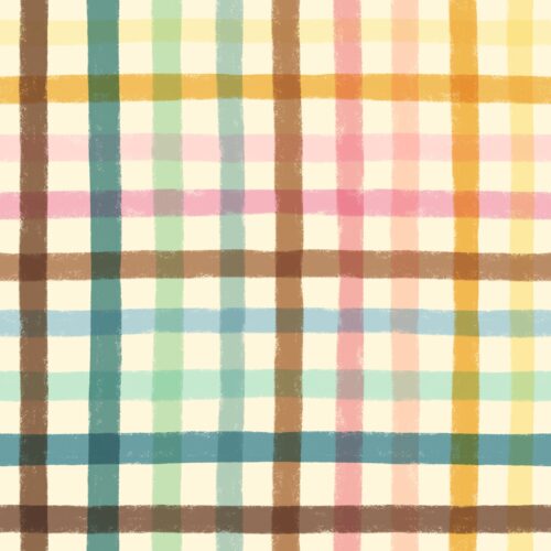 Lindsay Anne - Boardwalk Faded Plaid Lt Yellow Pink Multi