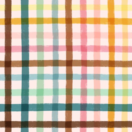 Lindsay Anne - Boardwalk Plaid   Lt Pink Girls Multi