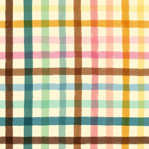 Lindsay Anne - Boardwalk Plaid   Lt Yellow Multi Girls