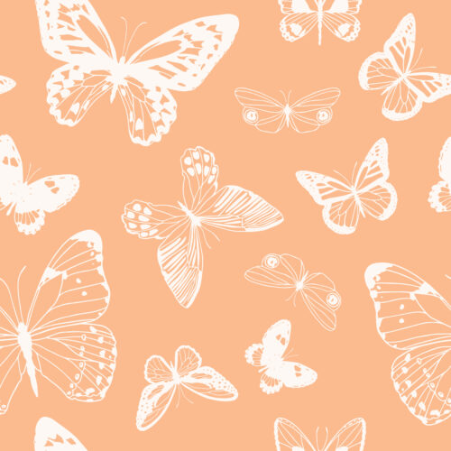 Indy Bloom Designs - Boho Butterflies In Peach