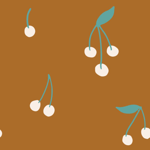 Indy Bloom Designs - Boho Cherries In Brown 01