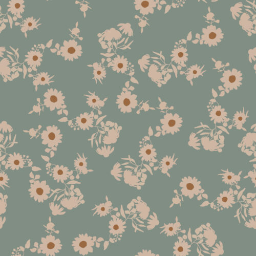 Hip Kid Design - Boho Daisy Ditsy Floral on Sage