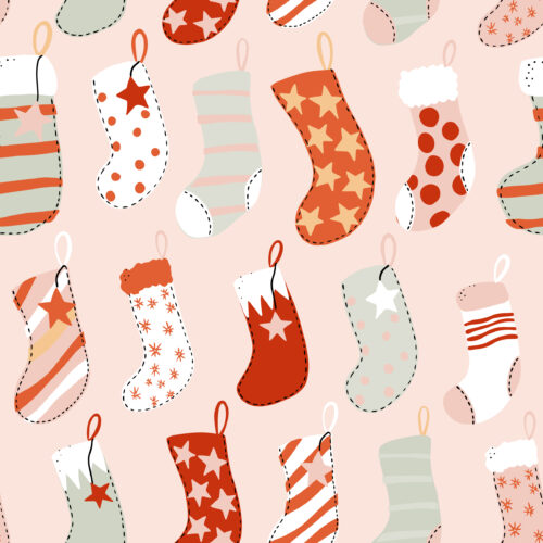 Juniper Row - Boho Stocking In Light Pink