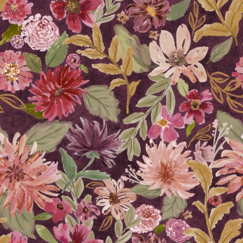 Lindsay Anne - Boho Blooms In Plum