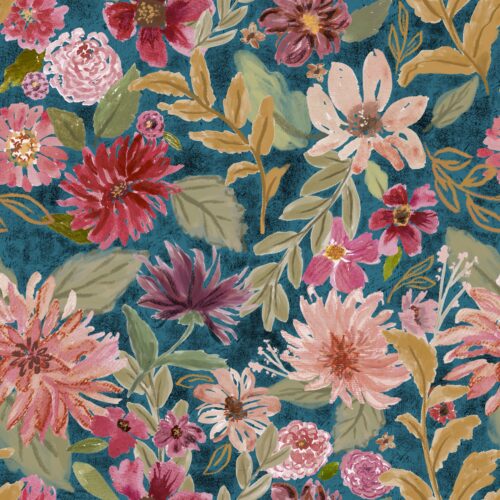 Lindsay Anne - Boho Blooms In Turquoise