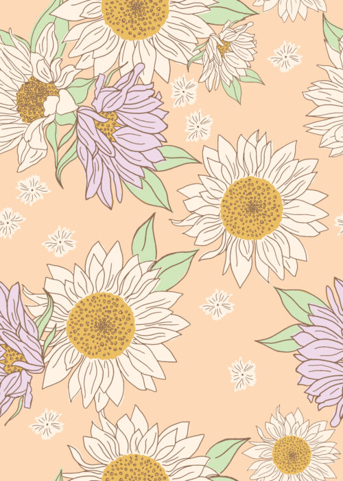 Indy Bloom Designs - Boho Sunflowers In Peach