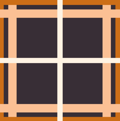 Krystal Winn - Booojee Plaid Orange And Black