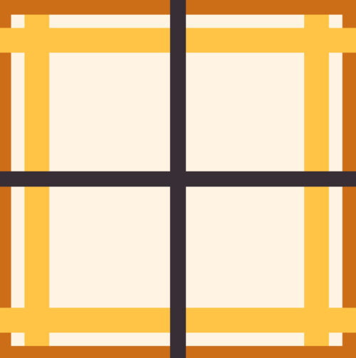 Krystal Winn - Booojee Plaid Orange And Cream