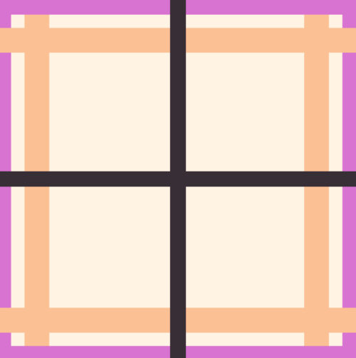 Krystal Winn - Booojee Plaid Purple And Cream