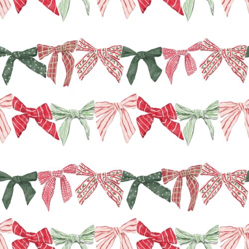 Lindsay Anne - Bow Garland   Cozy Christmas