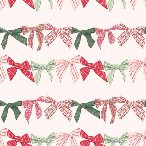 Lindsay Anne - Bow Garland On Light Pink