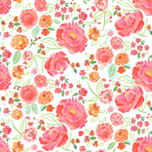 Lindsay Anne - Bright Blossoms White