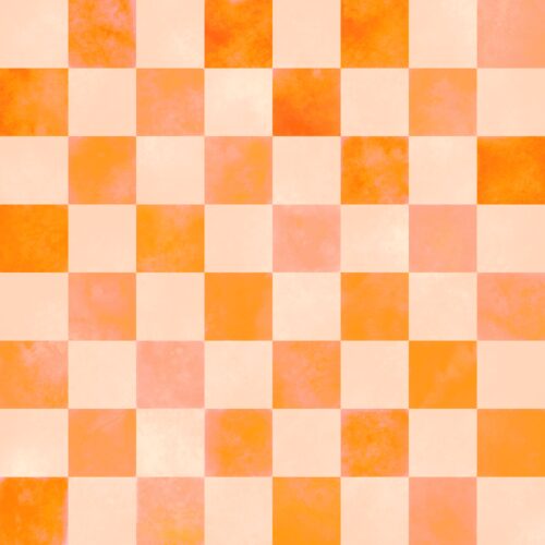 Lindsay Anne - Bright Orange Check