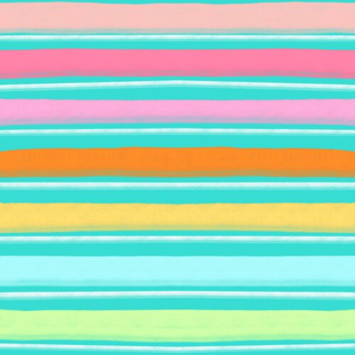 Lindsay Anne - Brightblossomstripeturq