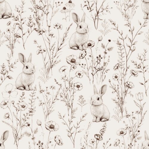 Vanya Minimalist Designs - Bunny In Meadow