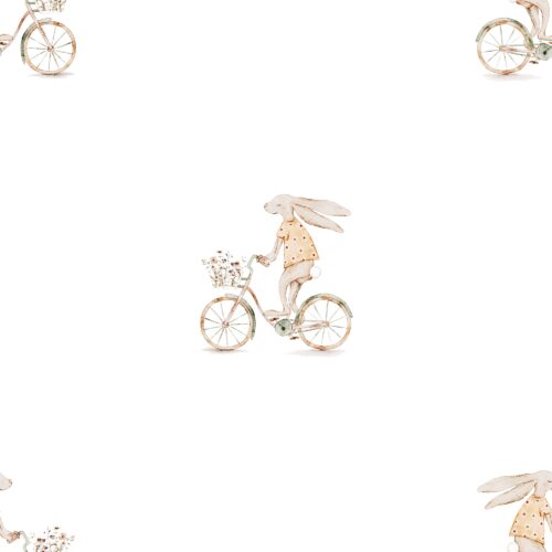 Vanya Minimalist Designs - Bunny With Bicycle 01