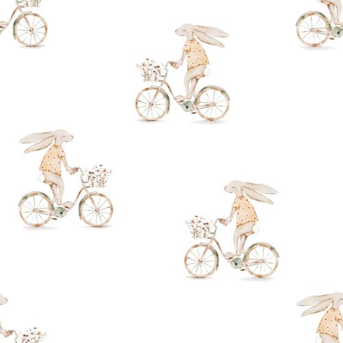 Vanya Minimalist Designs - Bunny With Bicycle