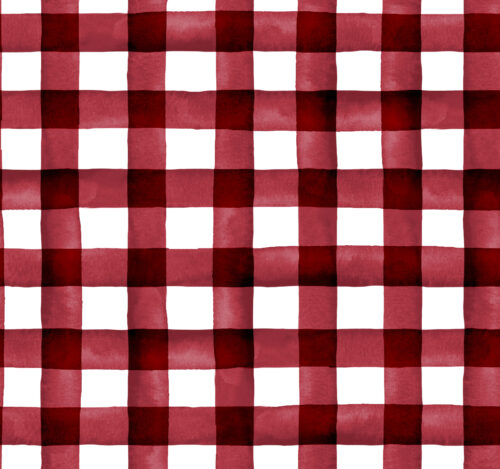 Hip Kid Design - Burgundy Watercolor Plaid