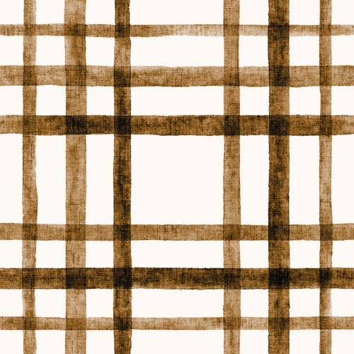 Hip Kid Design - Burnt Umber Watercolor Plaid