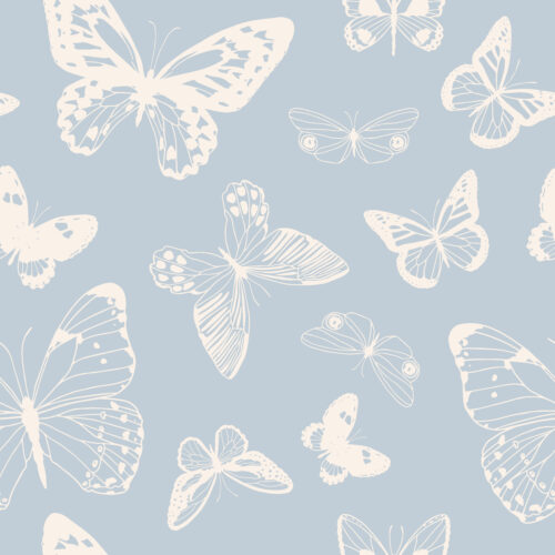 Indy Bloom Designs - Butterflies In Periwinkle 01