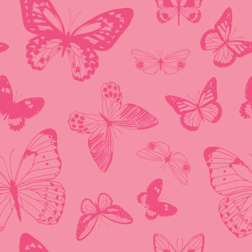 Indy Bloom Designs - Butterflies In Punchy Pink