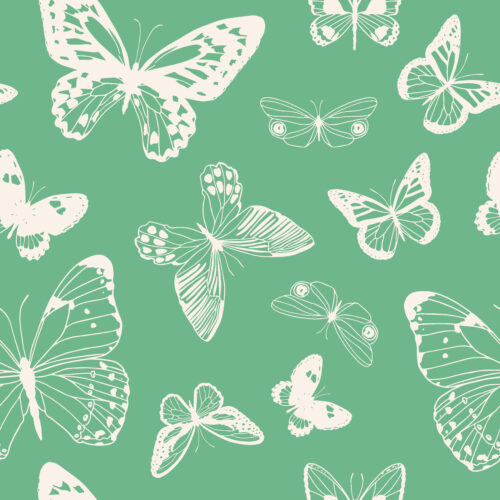 Indy Bloom Designs - Butterflies In Teal 01