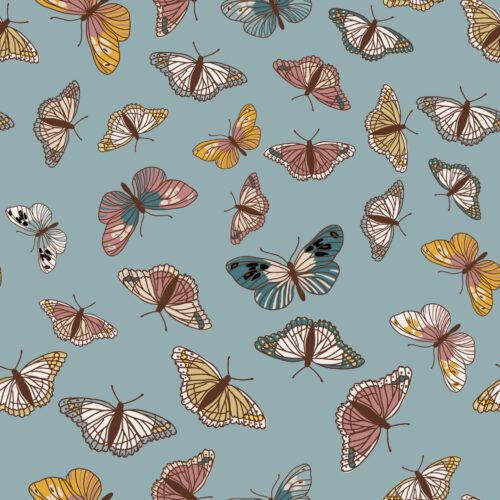 Juniper Row - Butterfly In Dusty Blue