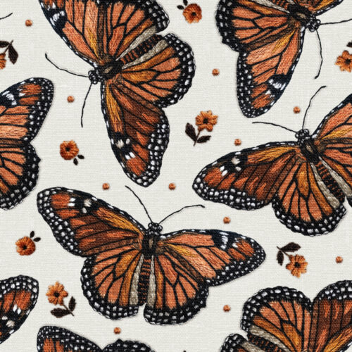 Butterflyfloralembroideryraspberrypatternco