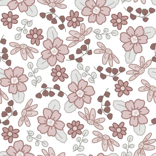 Dusty Pink Florals