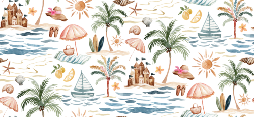 Sara Swanson - California Beach Large On White