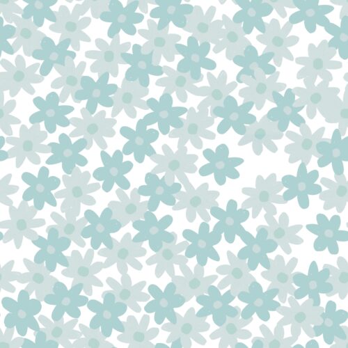Aqua Flower Scatter