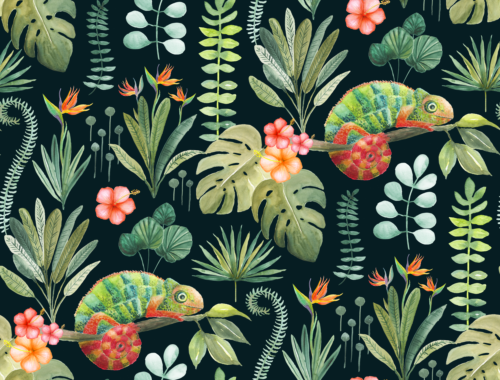 Sara Swanson - Chameleon Pattern Tile 150 Smaller