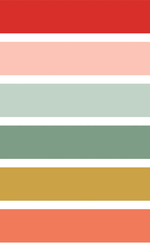 Indy Bloom Designs - Christmas Rainbow Stripes 4in