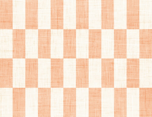 Krystal Winn - Candy Corn Harvest Long Check Peach