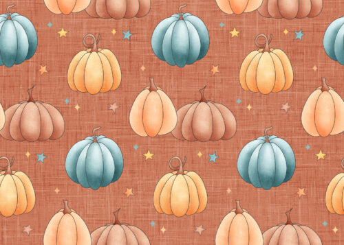 Krystal Winn - Candy Corn Harvest Pumpkins Deep Orange